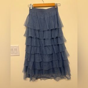 Anthropologie Tulle Midi Shirt